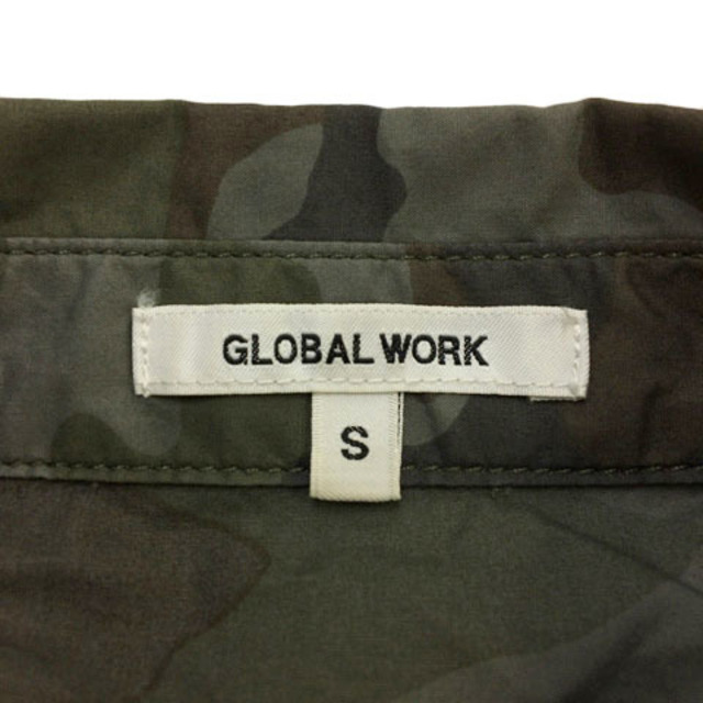GLOBAL WORK(グローバルワーク)のグローバルワーク シャツ スタンダード カモフラ 七分袖 S 緑 グレー レディースのトップス(その他)の商品写真