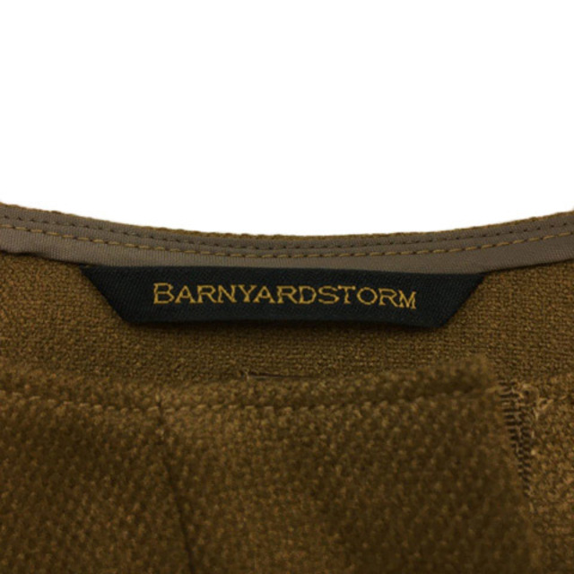 BARNYARDSTORM(バンヤードストーム)のバンヤードストーム ブラウス カットソー プルオーバー 無地 長袖 0 茶 レディースのトップス(シャツ/ブラウス(長袖/七分))の商品写真