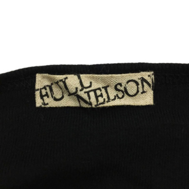 FULLNELSON(フルネルソン)のフルネルソン チュニック カットソー ニット プルオーバー リボン 長袖 黒 レディースのトップス(チュニック)の商品写真