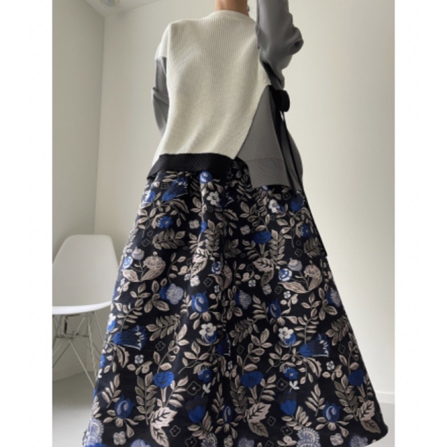 MARIA Class ♡ knit × Jacquard skirt