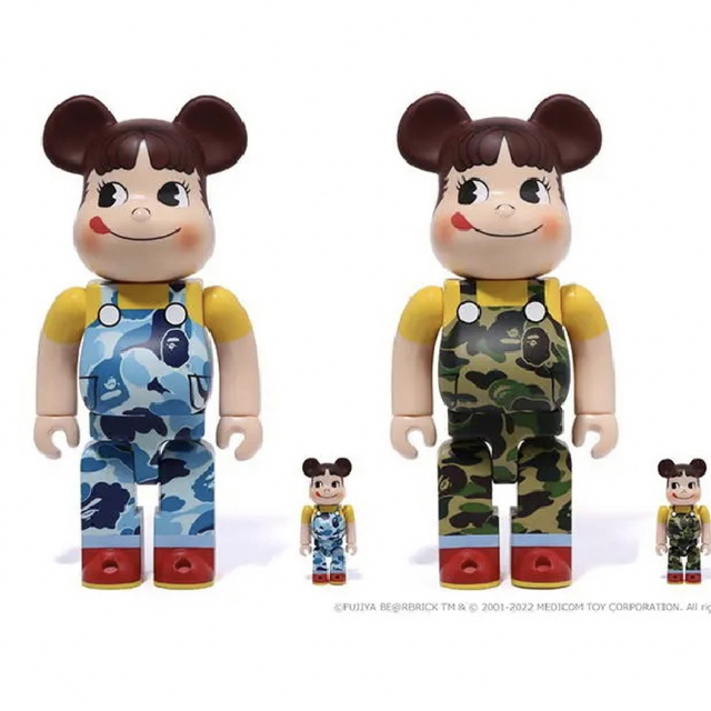 BE@RBRICK BAPE(R) ペコちゃん 100％ & 400％2色セット - その他