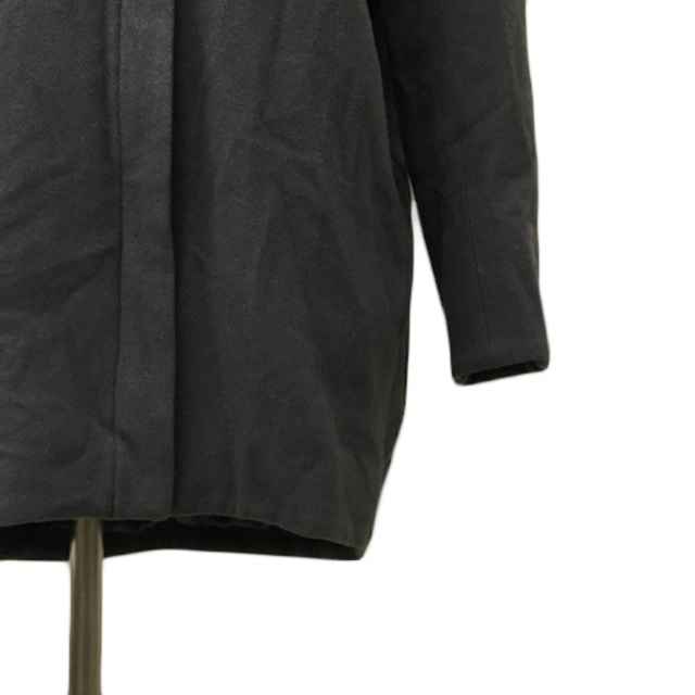 GOUT COMMUN(グーコミューン)のグーコミューン コート ノーカラー ミドル丈 ファー ウール 36 グレー レディースのジャケット/アウター(その他)の商品写真