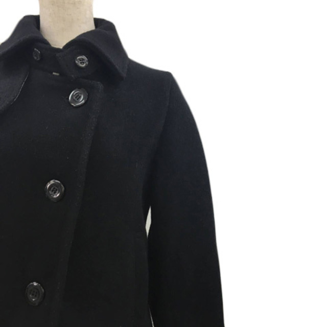 ANOTHER EDITION(アナザーエディション)のアナザーエディション アローズ コート シングル ショート ウール 長袖 黒 レディースのジャケット/アウター(その他)の商品写真