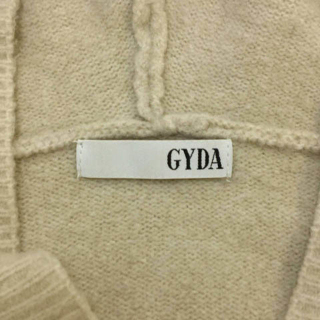 GYDA(ジェイダ)のジェイダ カットソー プルオーバー フード付き 長袖 F ベージュ グレー レディースのトップス(カットソー(長袖/七分))の商品写真