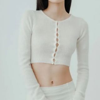 エディットフォールル(EDIT.FOR LULU)のyo BIOTOP Lingerie Cashmere hookcardigan(カーディガン)