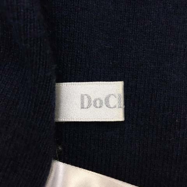 DoCLASSE(ドゥクラッセ)のドゥクラッセ セーター ニット プルオーバー 無地 リブ 長袖 S 紺 レディースのトップス(ニット/セーター)の商品写真