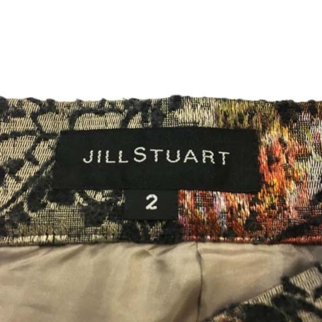 JILLSTUART(ジルスチュアート)のジルスチュアート スカート 台形 ミニ 花柄 マルチカラー 2 ベージュ レディースのスカート(ミニスカート)の商品写真