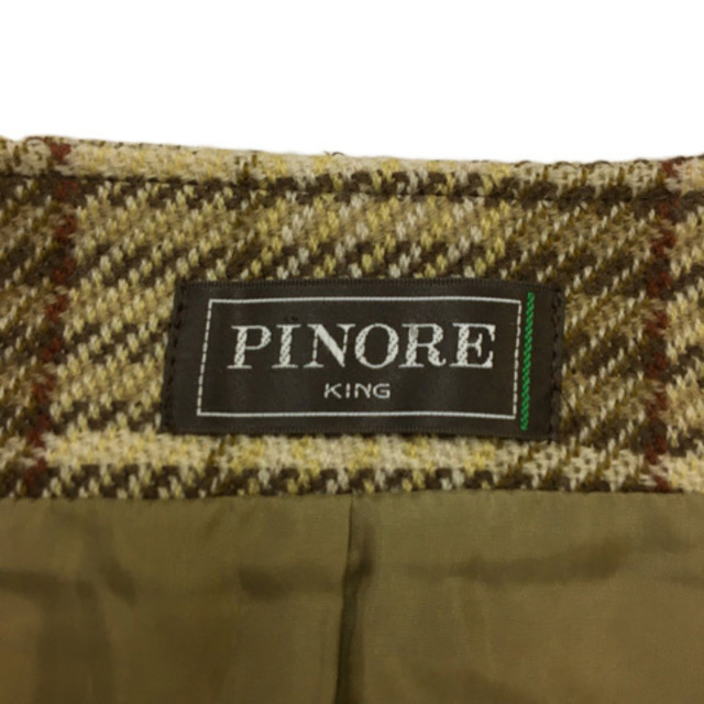 PINOLE(ピノーレ)のピノーレ KING セットアップ ジャケット スカート タイト ひざ丈 白 茶 レディースのジャケット/アウター(その他)の商品写真