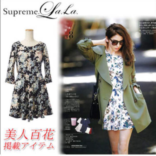 Supreme.La.La.(シュープリームララ)のSupreme La La 花柄 ワンピース レディースのワンピース(ミニワンピース)の商品写真