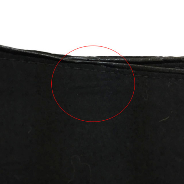 UNTITLED(アンタイトル)のアンタイトル スカート 台形 膝丈 ラップ風 ウール ボーダー 1 黒 グレー レディースのスカート(ひざ丈スカート)の商品写真
