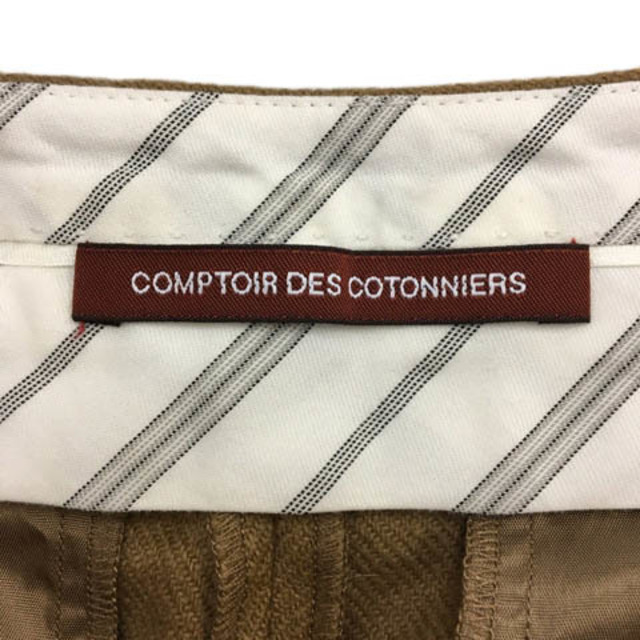 Comptoir des cotonniers(コントワーデコトニエ)のコントワーデコトニエ パンツ ワイド ロング 無地 ウール JP 9 茶 レディースのパンツ(その他)の商品写真