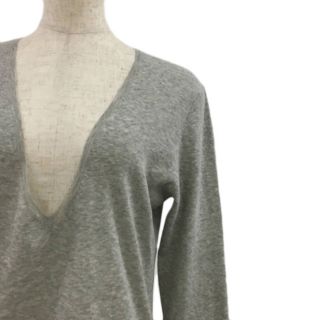 セオリーリュクス セーター ニット Vネック カシミヤ混 長袖 40 グレー