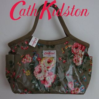 キャスキッドソン(Cath Kidston)の【新品】 キャスキッドソン バケットバッグ ストーンローズブラウン(ハンドバッグ)