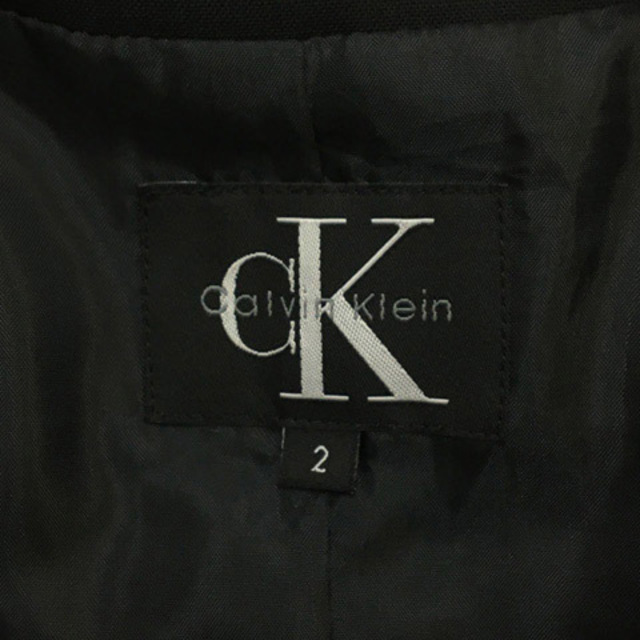 ck Calvin Klein(シーケーカルバンクライン)のシーケーカルバンクライン ジャケット テーラード シングル 長袖 2 黒 レディースのジャケット/アウター(その他)の商品写真