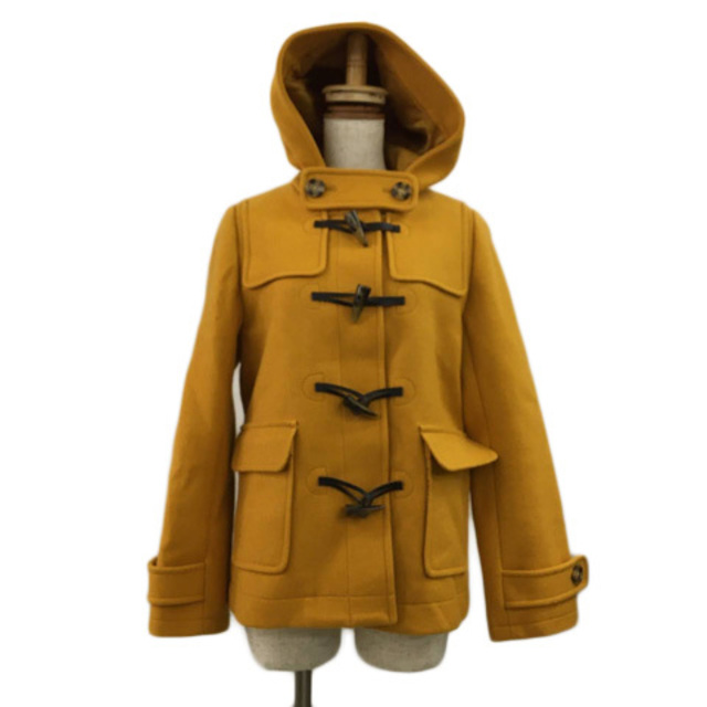 Ray BEAMS(レイビームス)のレイビームス コート ダッフル 無地 フード ウール 長袖 1 黄 レディースのジャケット/アウター(ダッフルコート)の商品写真