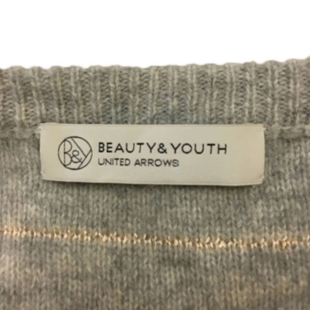 BEAUTY&YOUTH UNITED ARROWS(ビューティアンドユースユナイテッドアローズ)のB&Y ユナイテッドアローズ ビューティー&ユース セーター 長袖 グレー レディースのトップス(ニット/セーター)の商品写真