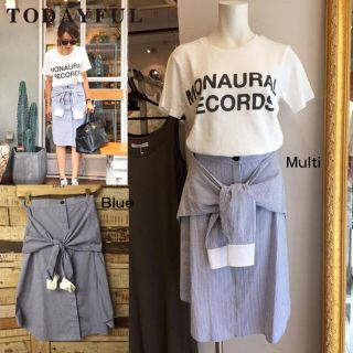 トゥデイフル(TODAYFUL)の新品未使用タグ付き todayful shirts SK  70%オフ以外(ひざ丈スカート)