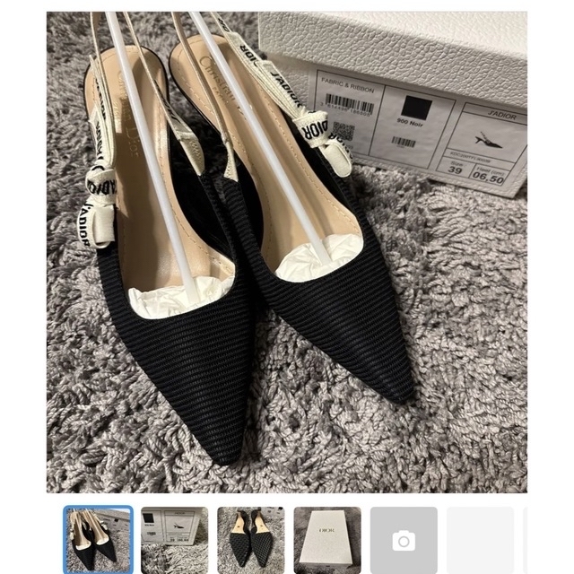 格安人気 DIOR - Dior 39サイズ スリングバックパンプス J'ADIOR