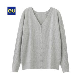 ジーユー(GU)の【美品】GU マルチウェイリブカーディガン(長袖)(カーディガン)