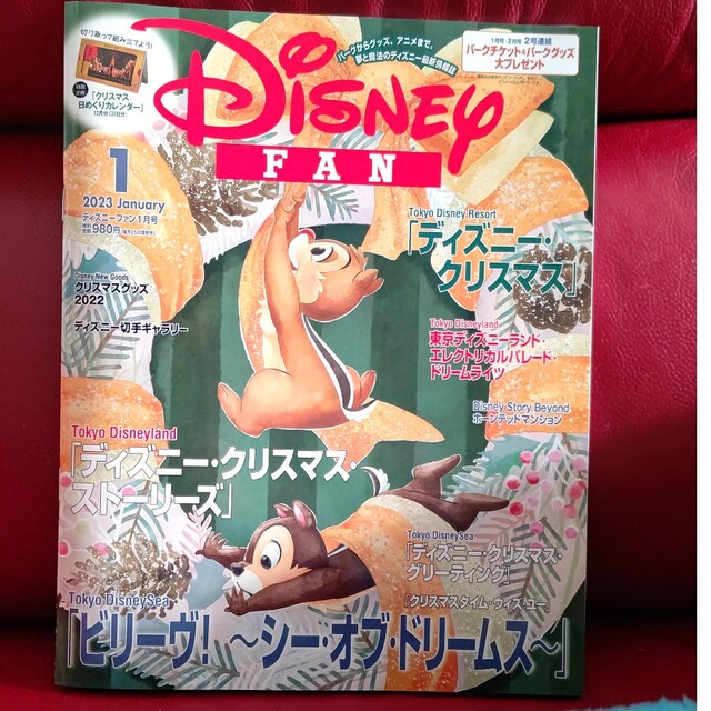 Disney(ディズニー)のディズニーファン　1月号 エンタメ/ホビーの雑誌(専門誌)の商品写真