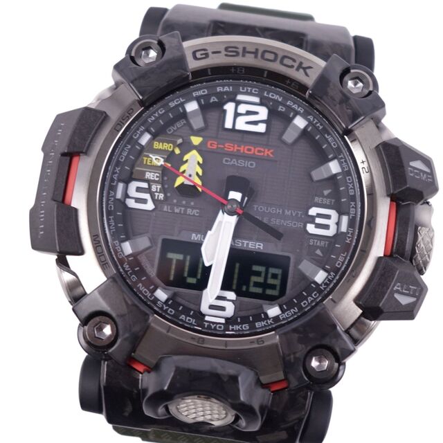 オールシーズン付属品極美品 カシオ CASIO G-SHOCK Gショック GWG-2000-1A3JF 腕時計 MUDMASTER マッドマスター ソーラー電波 クォーツ シルバー、ブラック、カーキ