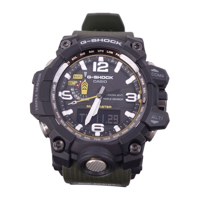 極美品 カシオ CASIO G-SHOCK Gショック GWG-1000-1A3JF 腕時計 MUDMASTER マッドマスター ソーラー電波 ブラック/カーキ