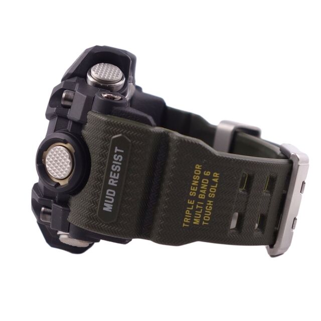 極美品 カシオ CASIO G-SHOCK Gショック GWG-1000-1A3JF 腕時計 MUDMASTER マッドマスター ソーラー電波 ブラック/カーキ