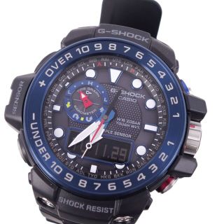 カシオ(CASIO)の極美品 カシオ CASIO G-SHOCK Gショック GWN-1000B-1BJF 腕時計 GULFMASTER ガルフマスター ソーラー電波 クォーツ(その他)