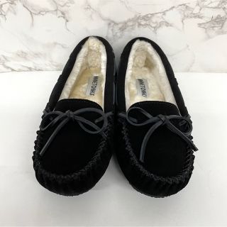 ミネトンカ(Minnetonka)のミネトンカ モカシン 黒 ブラック 24cm(スリッポン/モカシン)