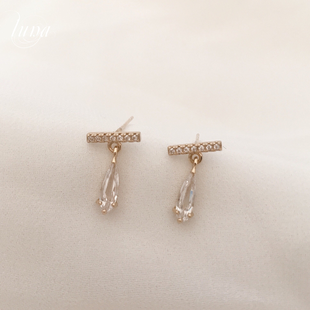 4℃(ヨンドシー)のtears drop pierce gold★S925 post レディースのアクセサリー(ピアス)の商品写真