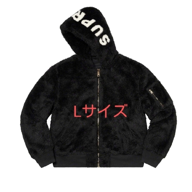 BlackブラックSIZESupreme Faux Fur Reversible MA-1 ALPHA L