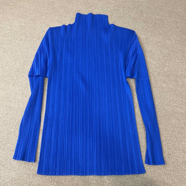 PLEATS PLEASE ISSEY MIYAKE(プリーツプリーズイッセイミヤケ)のプリーツプリーズカットソー　ハイネック長袖　サイズ3 レディースのトップス(シャツ/ブラウス(長袖/七分))の商品写真