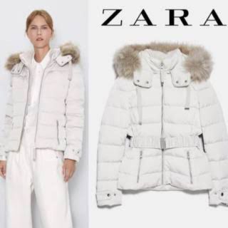 ザラ(ZARA)のZARA ベルト付きダウンコート(ダウンコート)