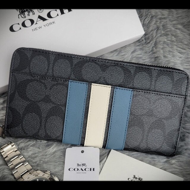 安い COACH ブラック 長財布 ジップ ラウンド コーチ 【残り1点 ...