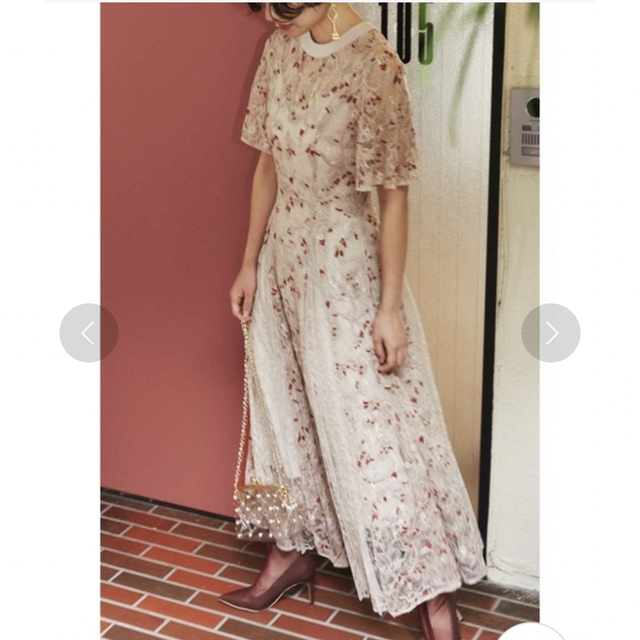 SNIDEL - 【完売品】SNIDEL レースエンブロイダリプリーツードレスの
