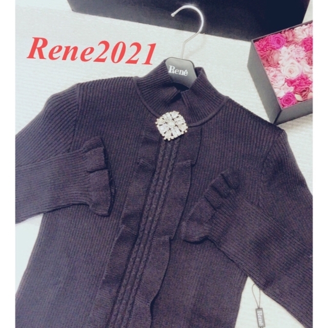室外 紙タグあり✨Reneお襟付きニットトップス34 - 通販 - motelparati