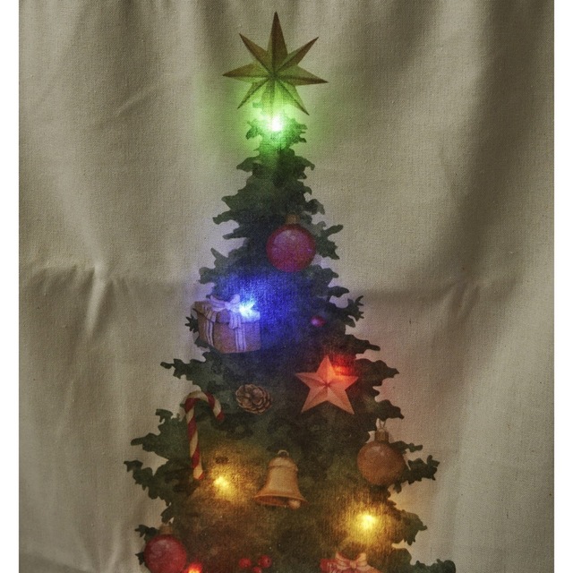 3COINS(スリーコインズ)の光るタペストリー　スリーコインズ　 クリスマス　ツリー　飾り　スリコ キッズ/ベビー/マタニティのメモリアル/セレモニー用品(その他)の商品写真
