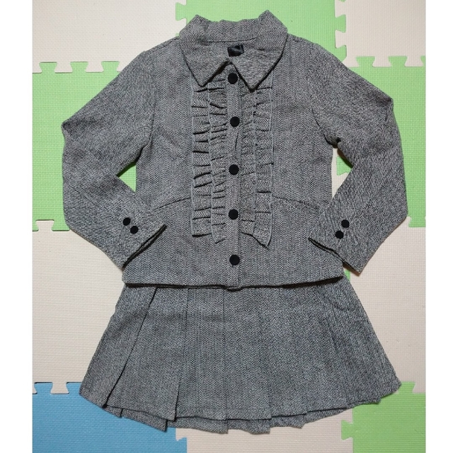 Rora   140cm   ツイード上下セット キッズ/ベビー/マタニティのキッズ服女の子用(90cm~)(ドレス/フォーマル)の商品写真