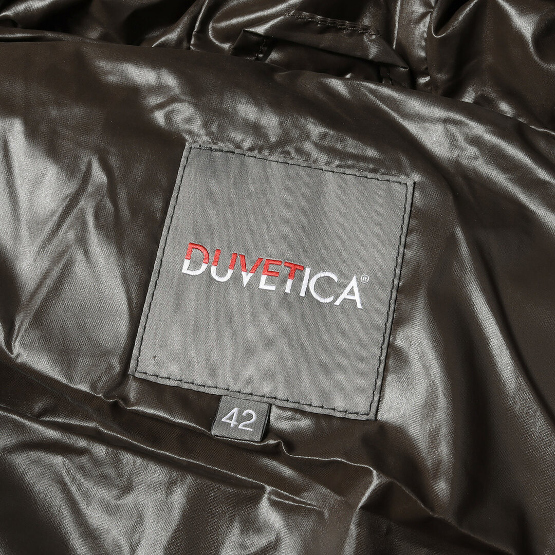 DUVETICA デュベティカ ベスト Lanificio F.lli Cerruti ラニフィシオ チェルティー 別注 フード付き ウール  ダウンベスト FEBEDUE ネイビー 紺 42 アウター ジャケット【メンズ】【中古】