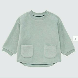 ユニクロ(UNIQLO)のフリース　プルオーバー　グリーン　100(Tシャツ/カットソー)