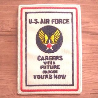 【送料込み】新品☆U.S. AIR FORCEのアイロンワッペン（長方形）(カスタムパーツ)