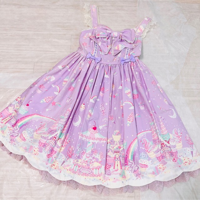 Angelic Pretty(アンジェリックプリティー)のMilky Planet  JSK ミルキープラネット レディースのワンピース(ひざ丈ワンピース)の商品写真