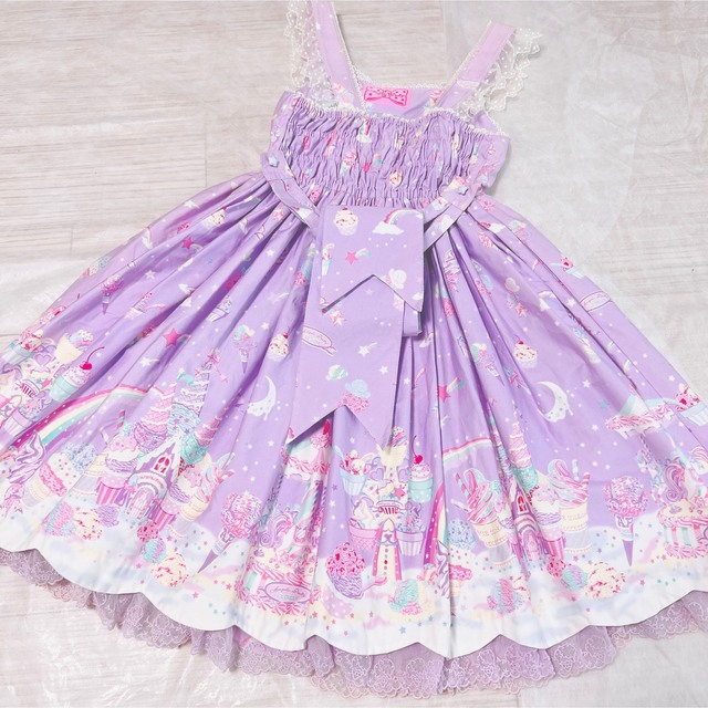 Angelic Pretty(アンジェリックプリティー)のMilky Planet  JSK ミルキープラネット レディースのワンピース(ひざ丈ワンピース)の商品写真