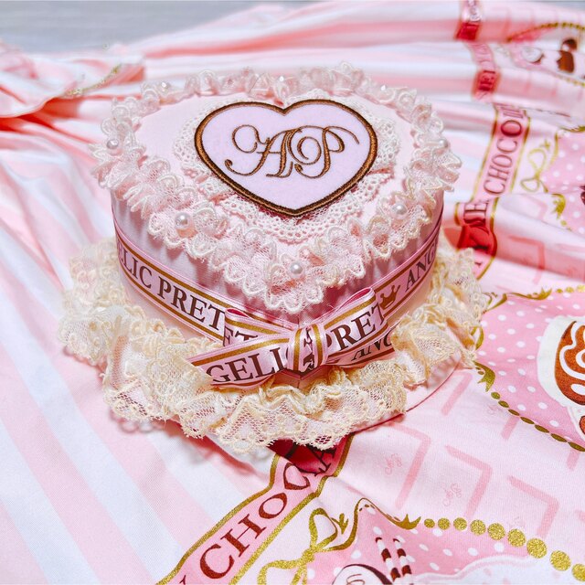 Angelic Pretty(アンジェリックプリティー)のMelty Chocolate  JSK セット メルティーチョコレート レディースのワンピース(ひざ丈ワンピース)の商品写真