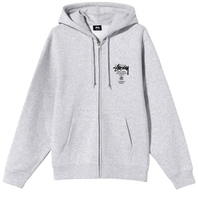 STUSSY WORLD TOUR zip-up hoodie Lサイズ