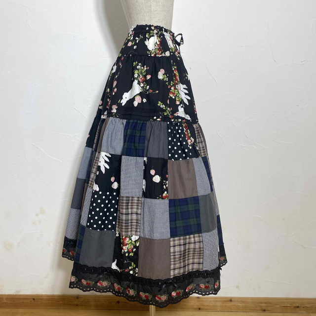 格安新品 PINK HOUSE - ピンクハウス被せフリルティア━ドパッチワーク