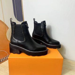 LOUIS VUITTON - LouisVuitton LVボブール・ライン アンクルブーツ