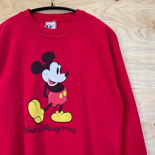 90's Disney Mickey 逆さま スウェット Mickey\u0026Co