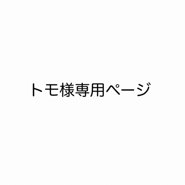 爆買い！】 トモ様専用ページ -その他