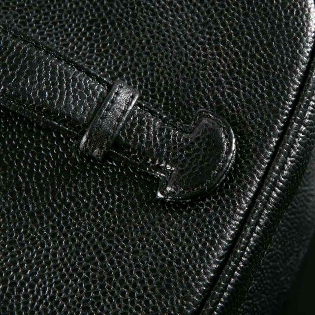 シャネル CHANEL 化粧ポーチ キャビアスキンバニティバッグ横型 8090
